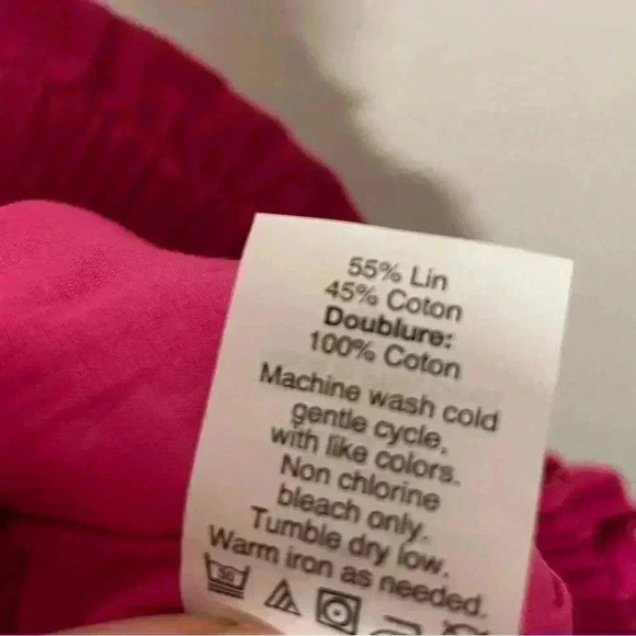 J Crew Linen Blend Pink Preppy Skirt Womens Size 2 - Picture 6 of 7